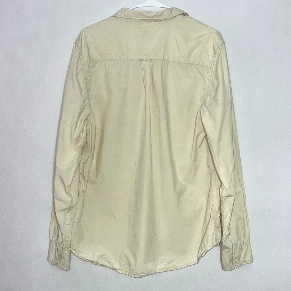 Vintage Man's‎ rugged True Religion cotton Button down shirt Beige XL